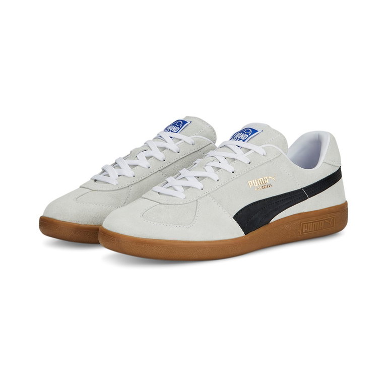 Puma halowe buty do piłki ręcznej z zamszu białe męskie